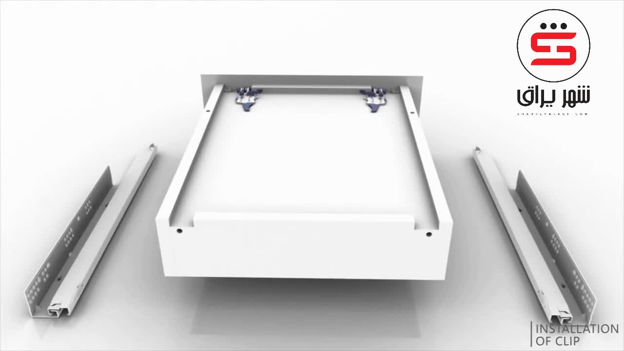 ریل مخفی مگنتی تاچ فول 3D عمق 50 یونی هوپر CL14